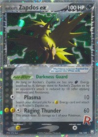 pokemon Team Rocket Returns Rocket's Zapdos ex