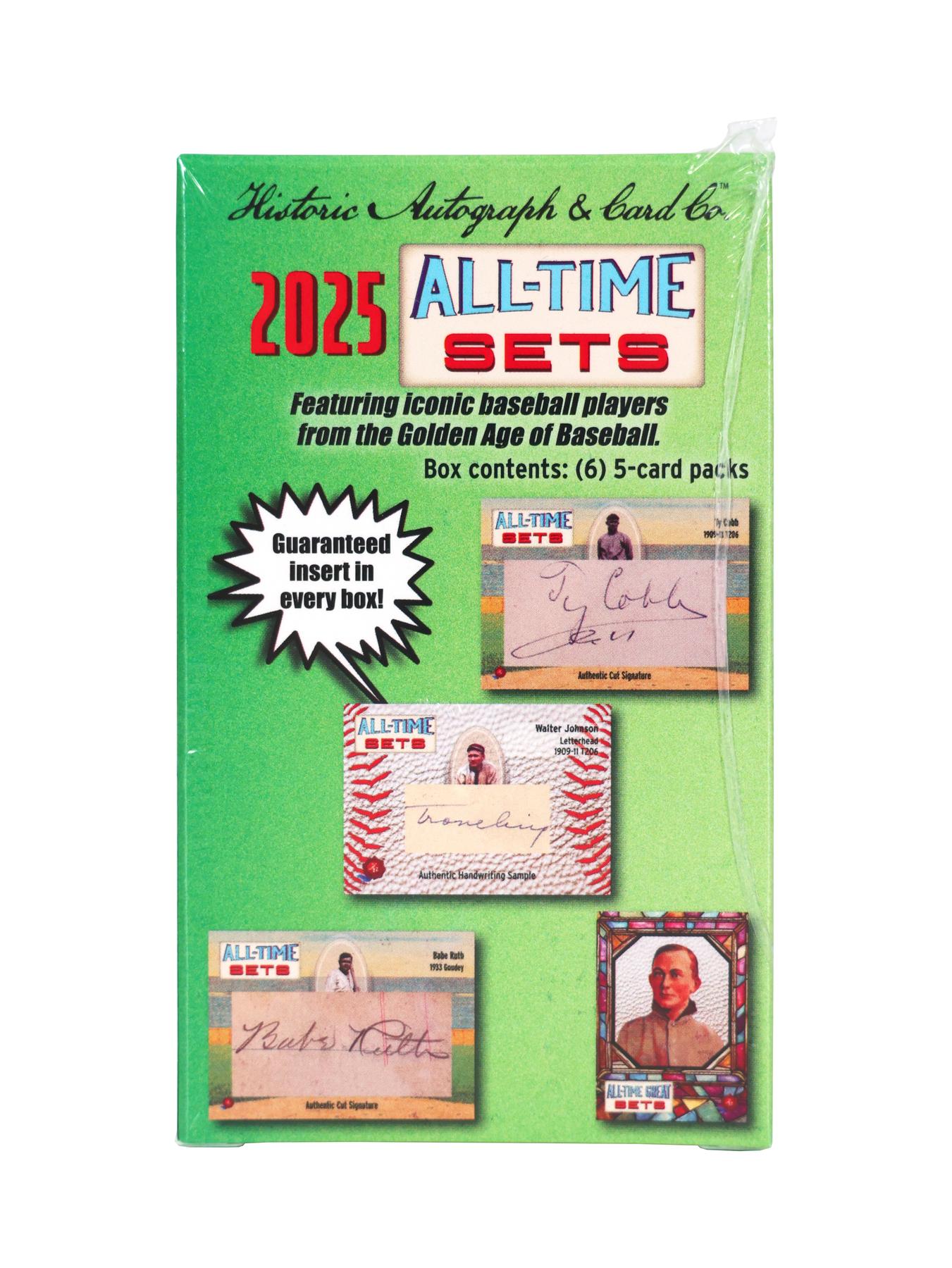 2025 Historic Autographs All Time Sets Baseball Hobby Box