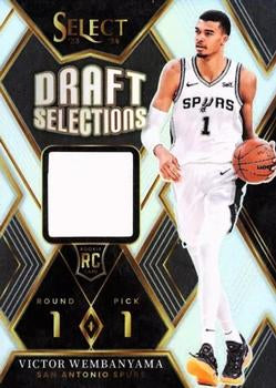 2023-24 Panini Select #DSM-VW Victor Wembanyama Draft Selections Memorabilia