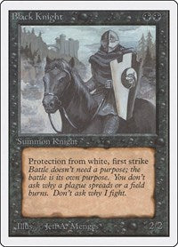 MTG Unlimited Edition Black Knight