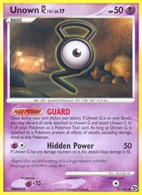 pokemon Great Encounters Unown [G]