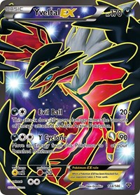 pokemon XY Base Set Yveltal EX (144 Full Art)
