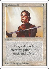 MTG Unlimited Edition Righteousness