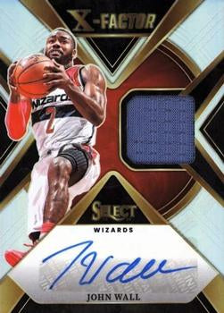 2023-24 Panini Select #XFS-WAL John Wall X-Factor Memorabilia Signatures #/125