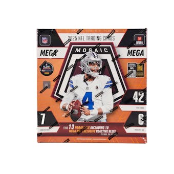 2025 Panini Mosaic Football Mega Box (Reactive Blue Parallels)