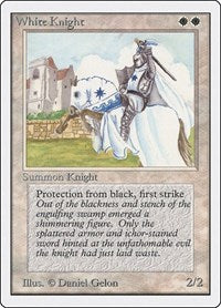 MTG Unlimited Edition White Knight