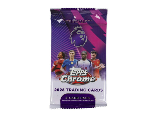 2026 Topps Chrome Premier League EPL Soccer Blaster Pack