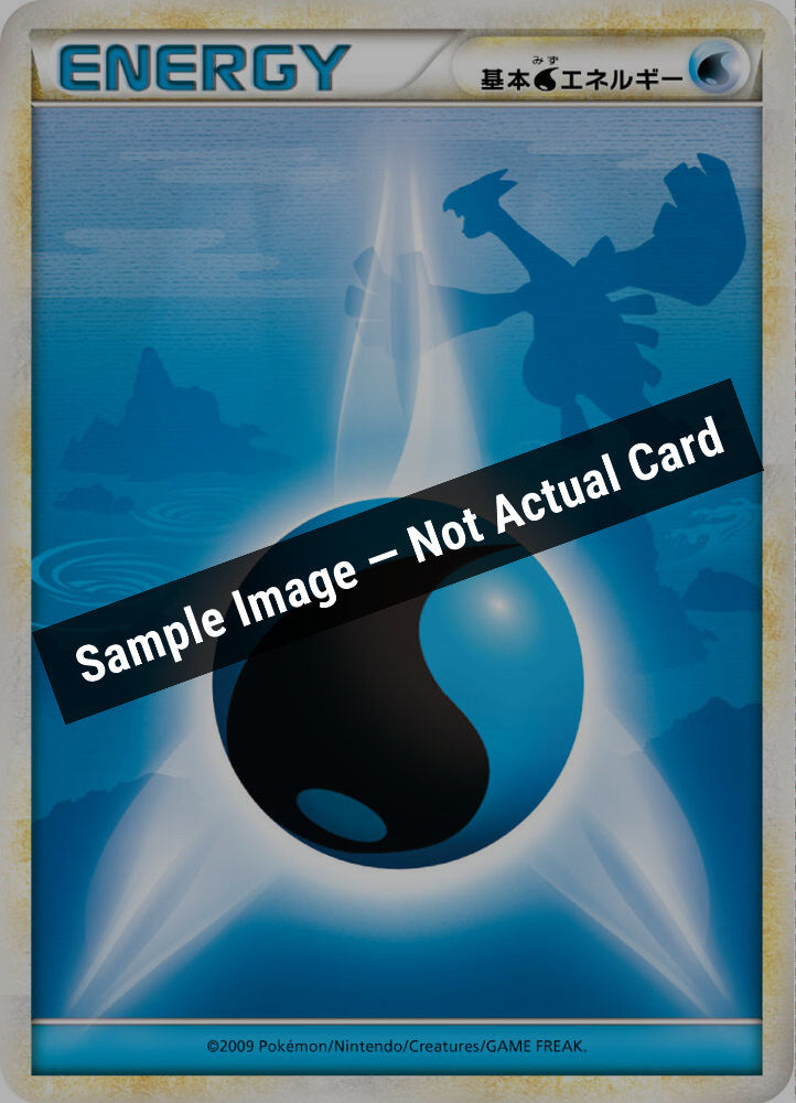 Pokemon Japan,LEGEND Era Unnumbered Energies,Basic Water Energy,Normal,Lightly Played — Sample Image, Not Actual Card