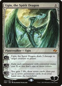 MTG Fate Reforged Ugin, the Spirit Dragon