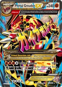 Pokemon XY - Primal Clash Primal Groudon EX (Omega - 151 Full Art)