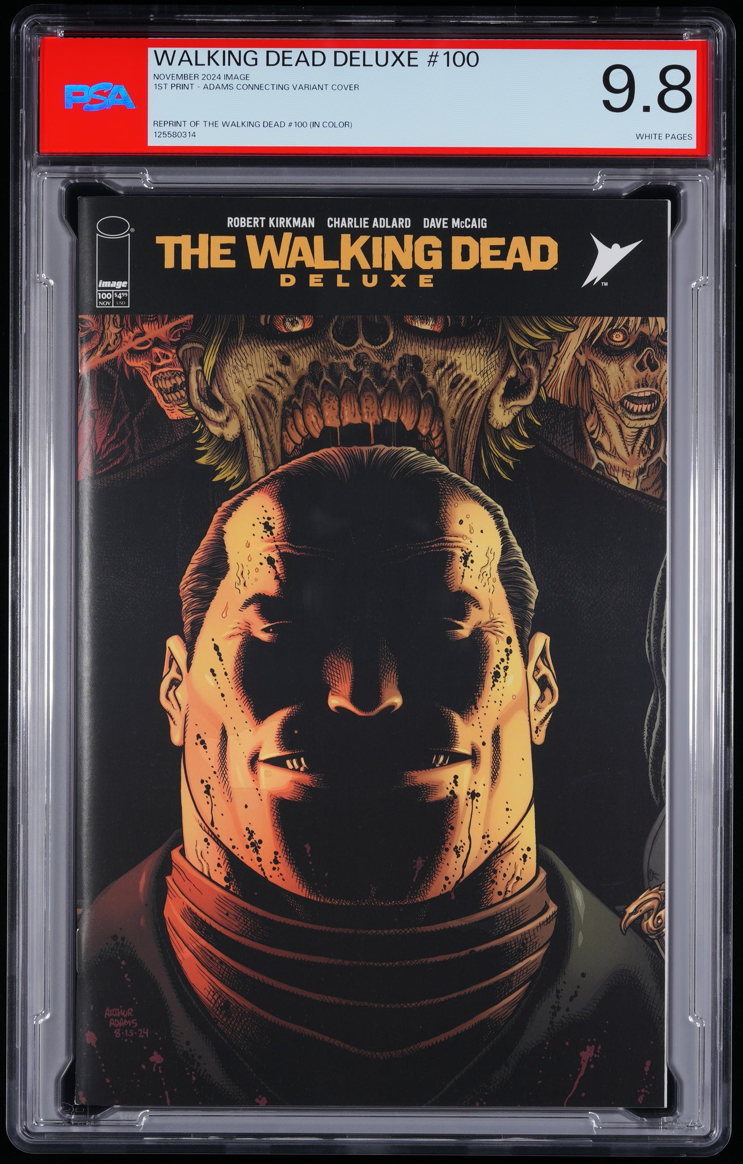 Image The Walking Dead Deluxe #100 1 CONNECTING ARTHUR ADAMS VARIANT COVER