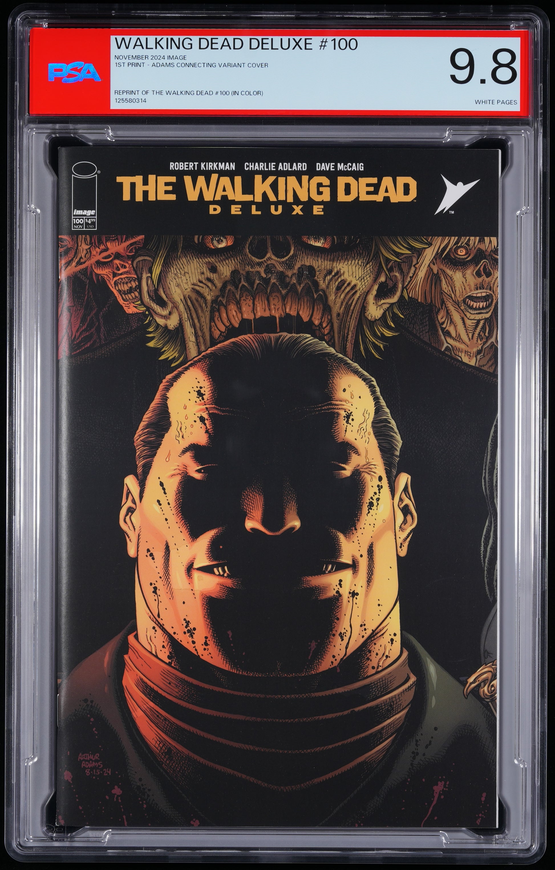 Image The Walking Dead Deluxe #100 1 CONNECTING ARTHUR ADAMS VARIANT COVER