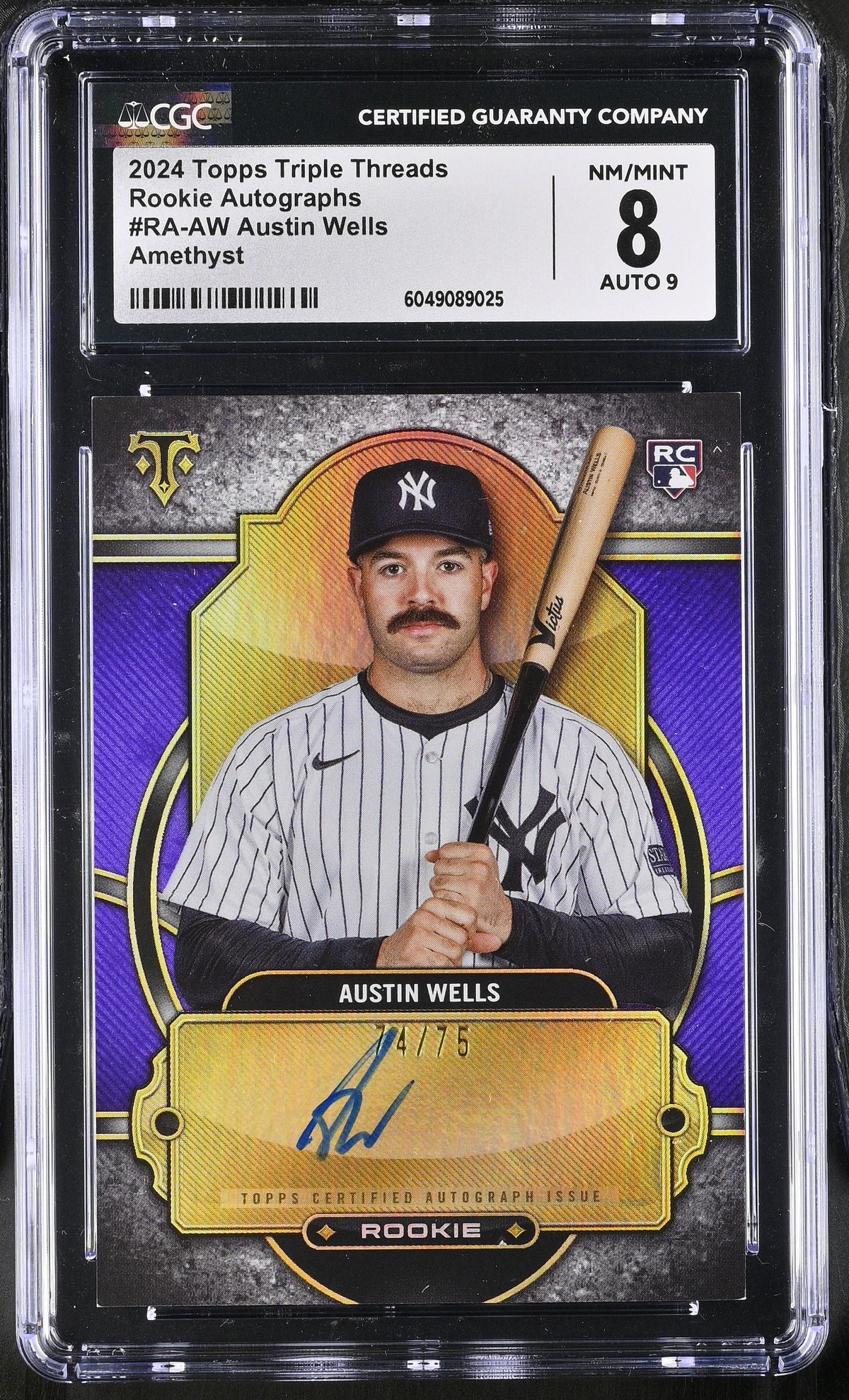 Triple Threads Austin Wells #RA-AW CGC 8