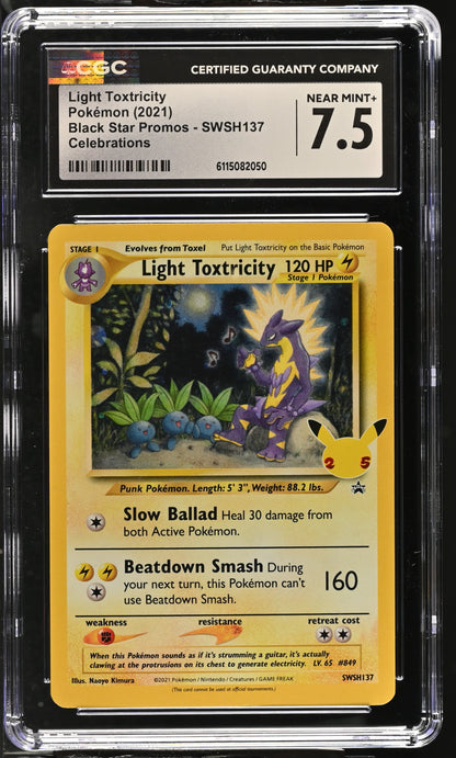 Black Star Promos Light Toxtricity #SWSH137 CGC 7.5