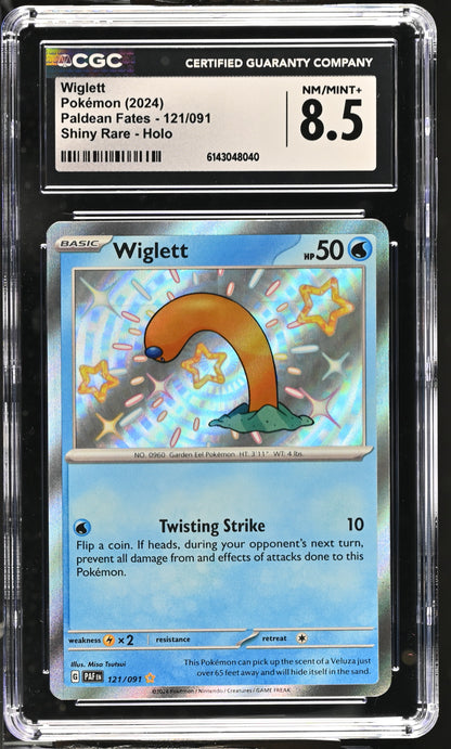 Paldean Fates Wiglett #121/091 CGC 8.5