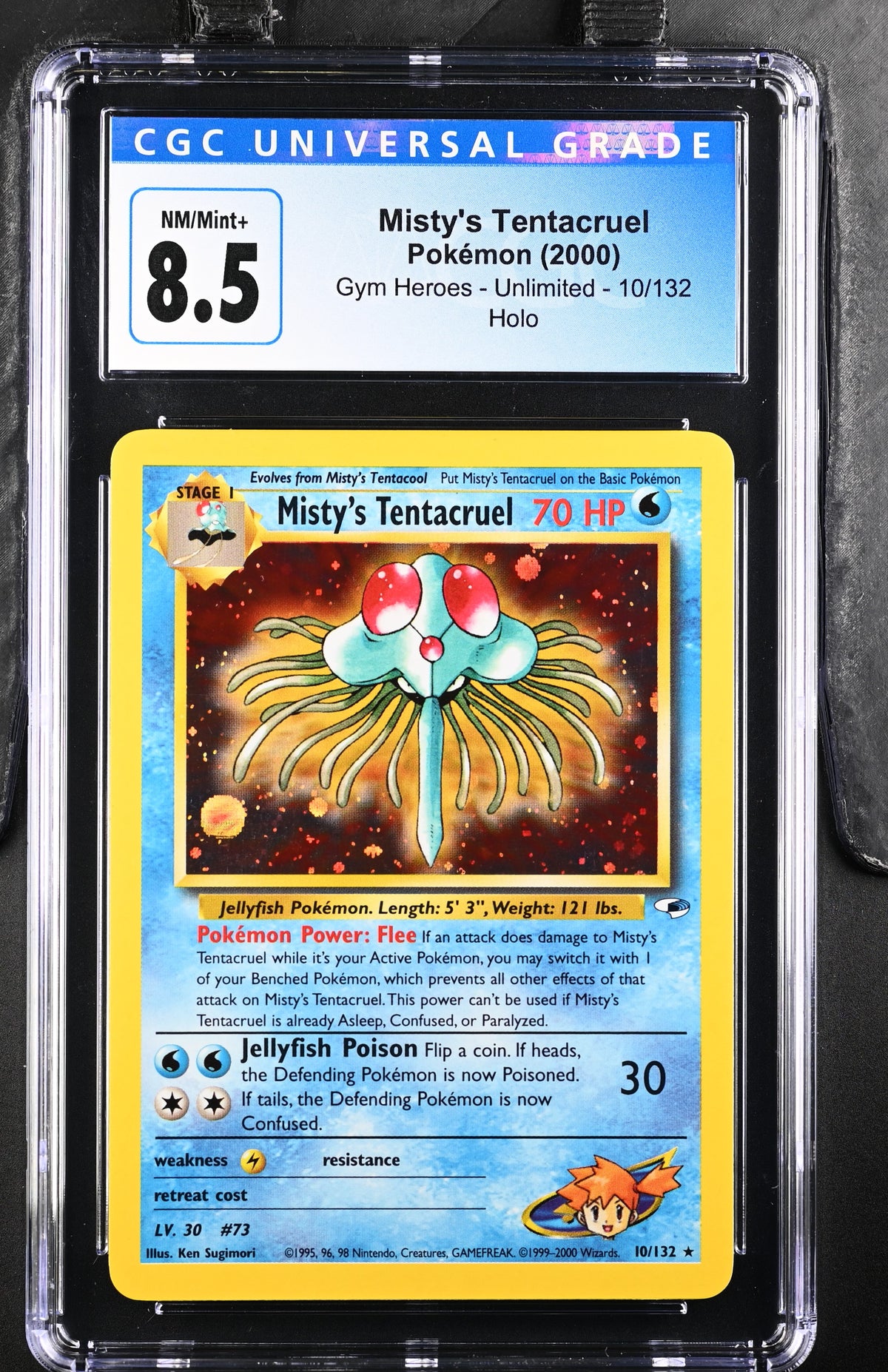 Gym Heroes Misty's Tentacruel #10/132 CGC 8.5