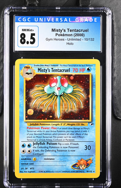 Gym Heroes Misty's Tentacruel #10/132 CGC 8.5