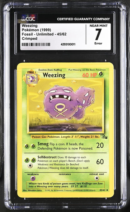 Fossil Weezing #45/62 CGC 7