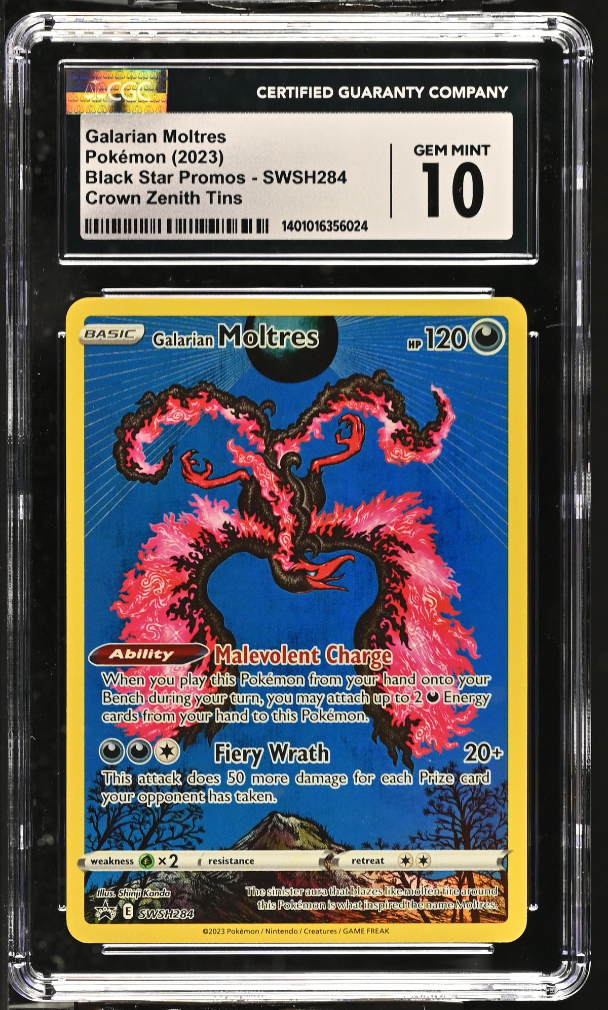 Black Star Promos Galarian Moltres #SWSH284 CGC 10