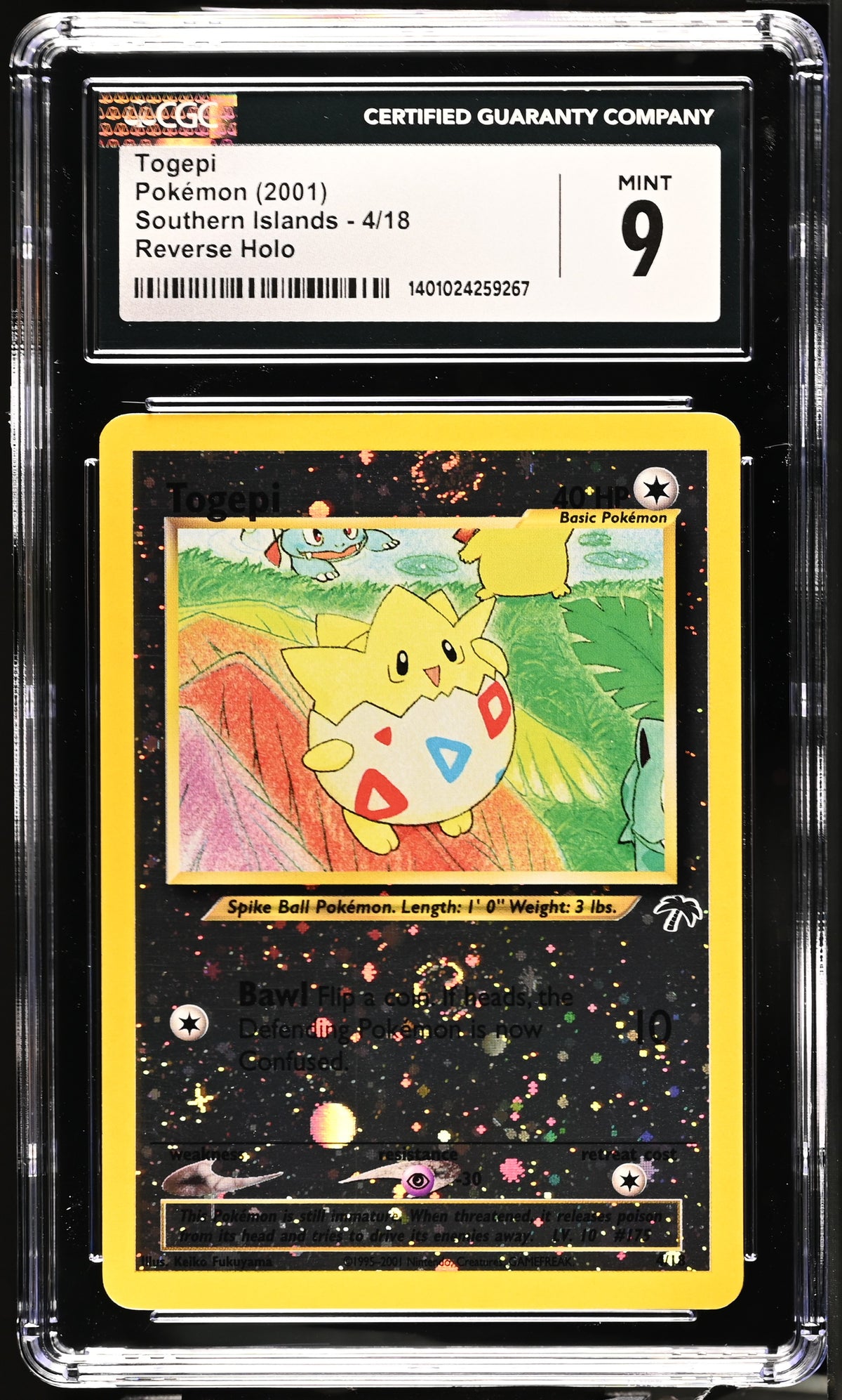 Southern Islands Togepi #4/18 CGC 9