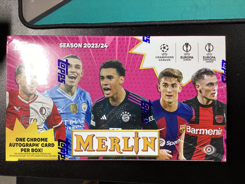 2023-24 topps club Merlin UEFA Hobby Box