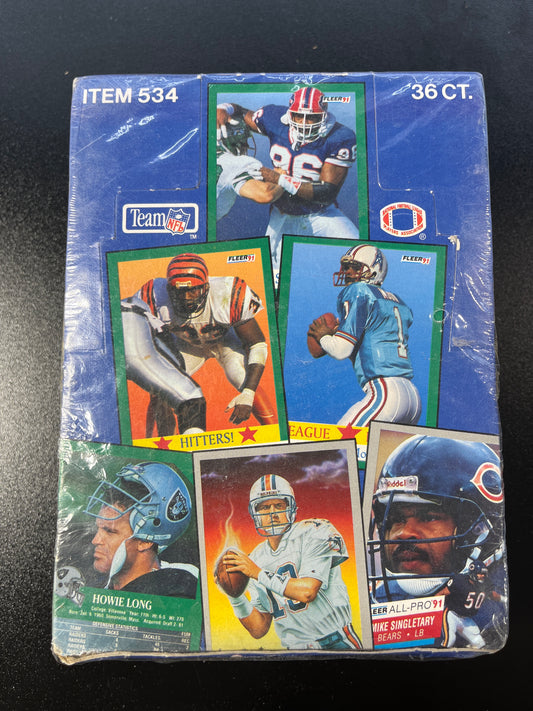 1991 Fleer Football Sealed Wax Box