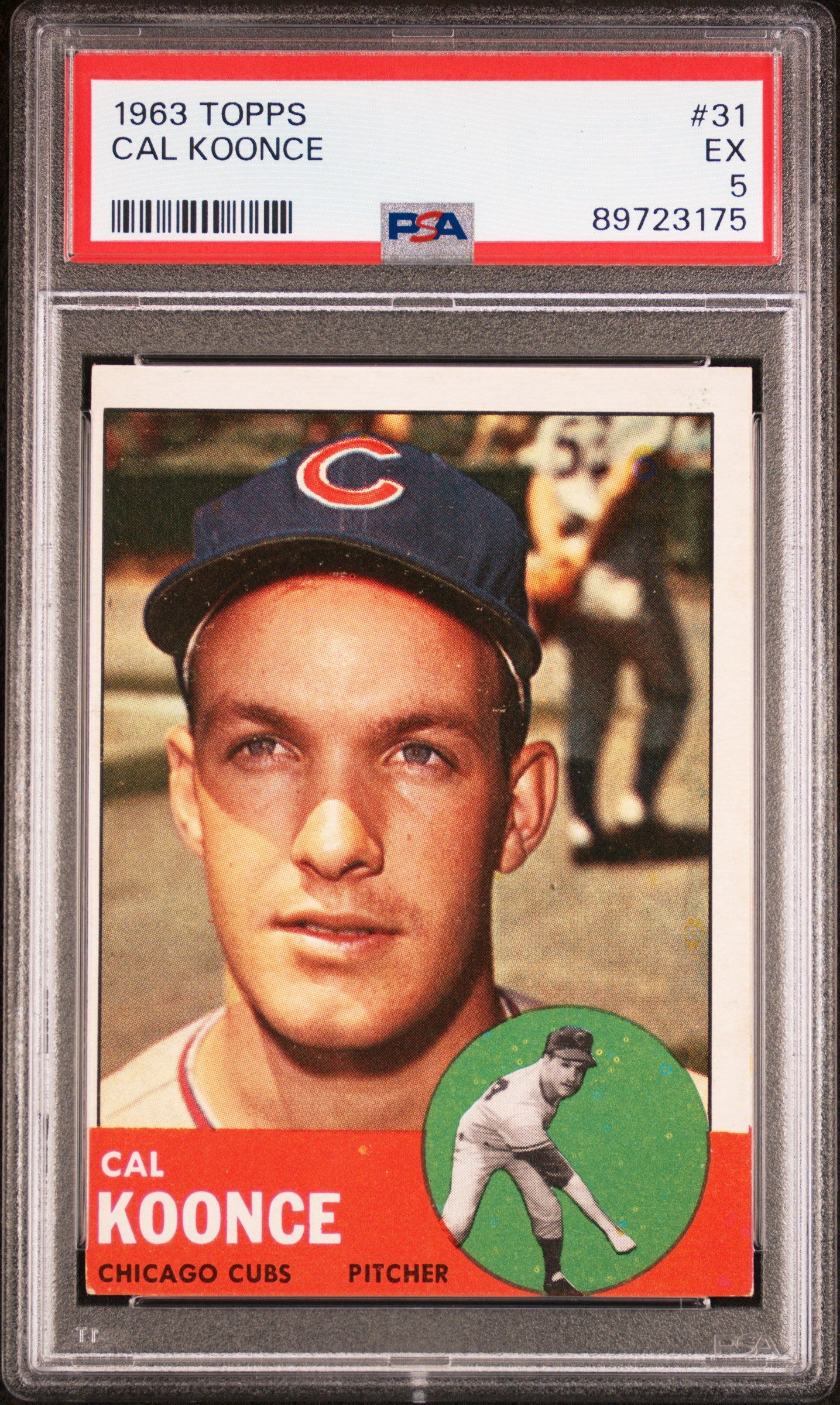 1963 TOPPS CAL KOONCE #31 PSA 5