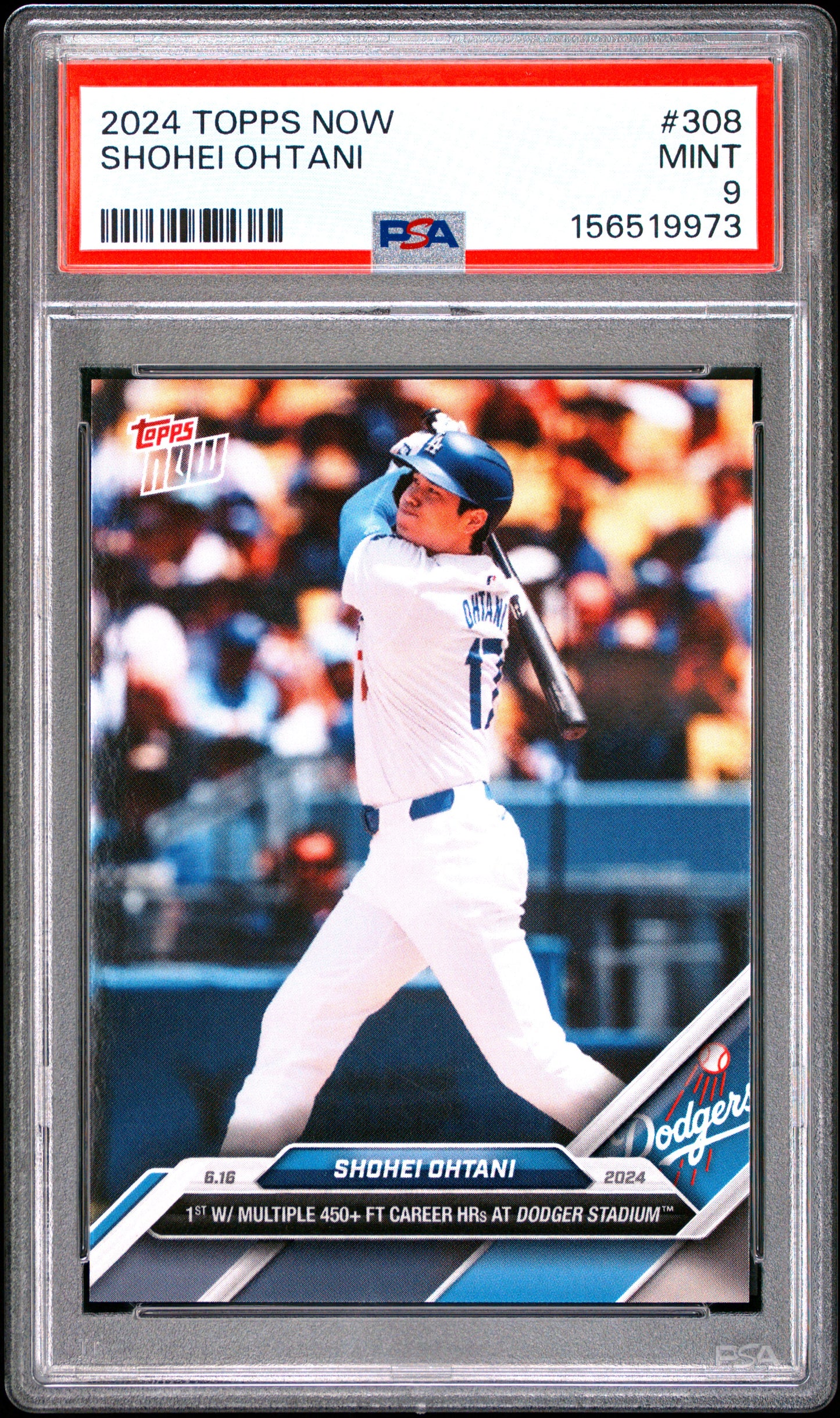 2024 TOPPS NOW SHOHEI OHTANI #308 PSA 9