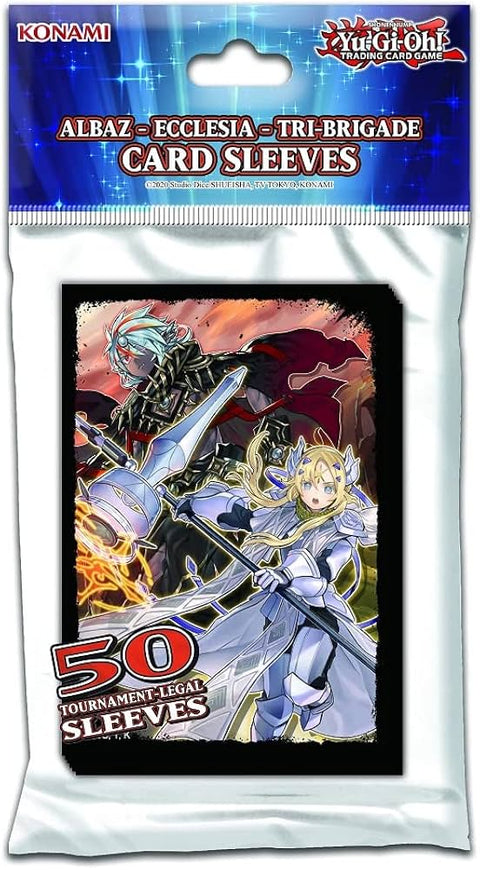 Yu gi oh Albaz Ecclesia Tri-Brigade tournament legal card sleeves 50pk
