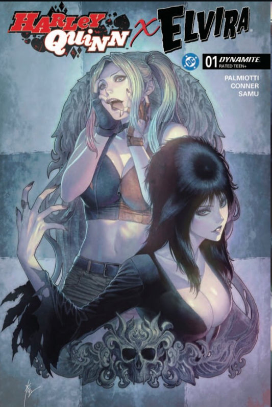Elvira x Harley Quinn Comic Variant