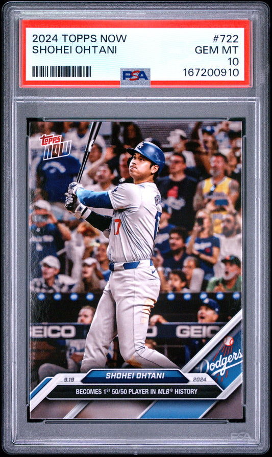 2024 TOPPS NOW SHOHEI OHTANI #722 PSA 10