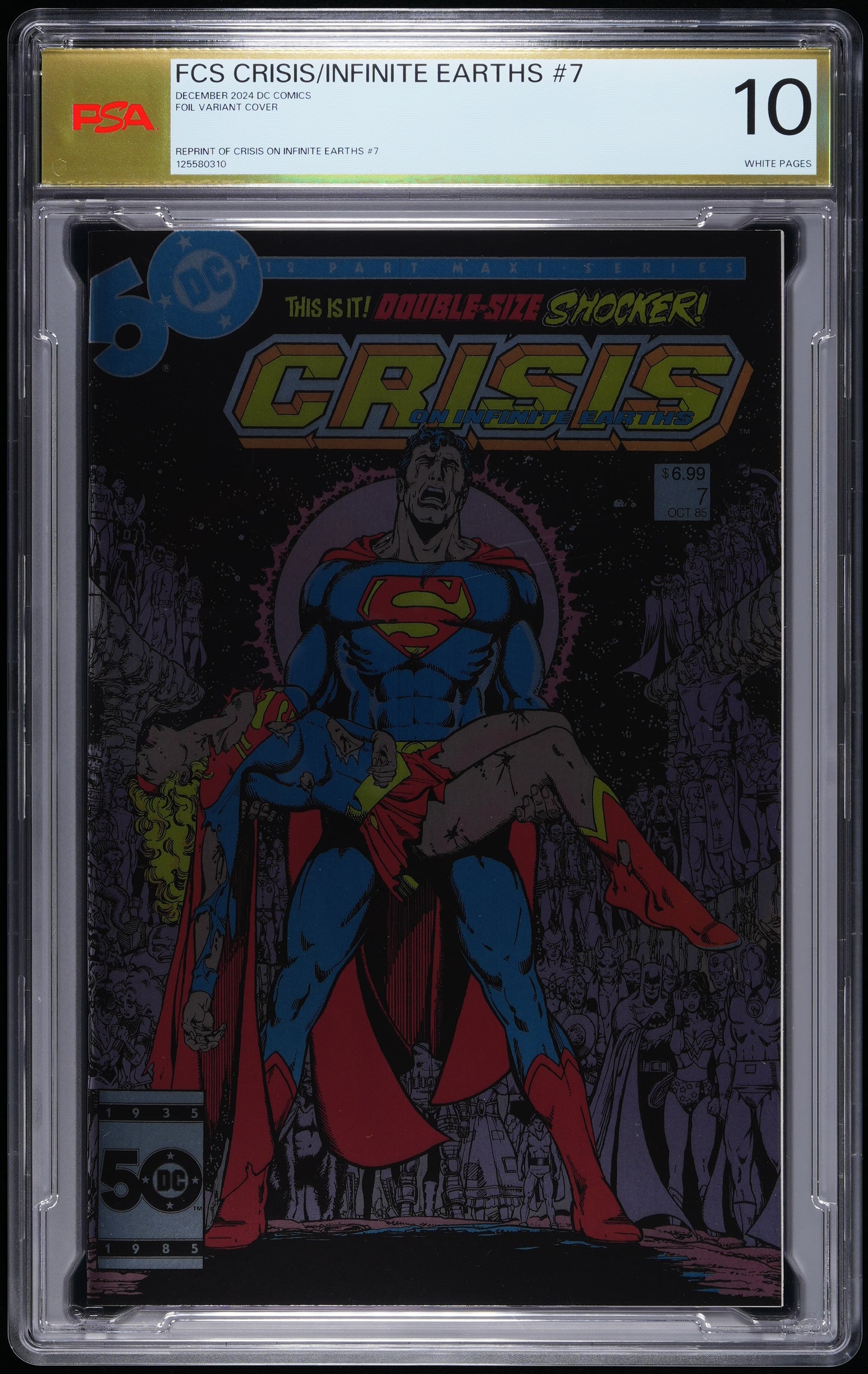 DC Comics Crisis on Infinite Earths (Facsimile Edition) #7 NONE FOIL GEORGE PREZ VARIANT COVER