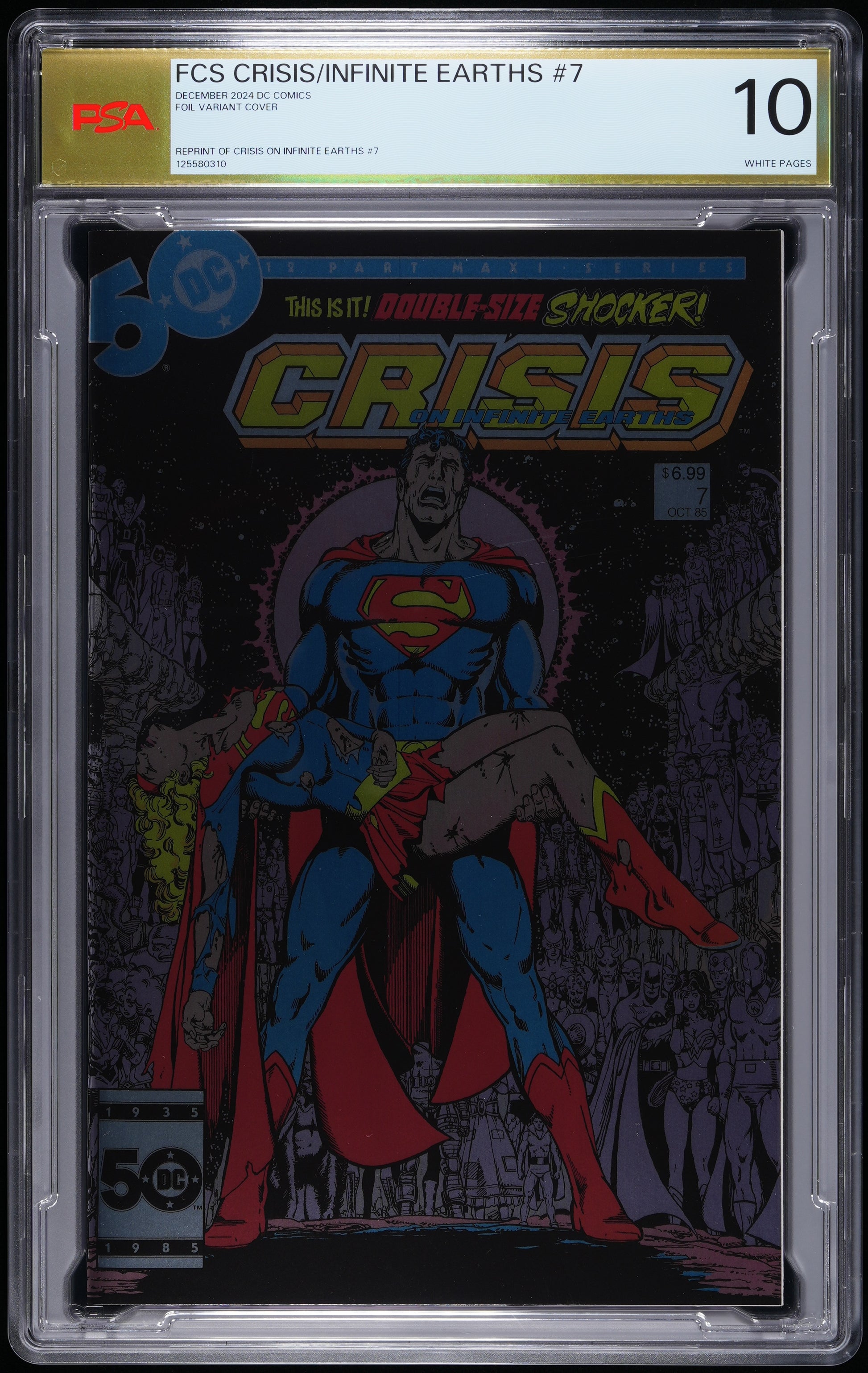 DC Comics Crisis on Infinite Earths (Facsimile Edition) #7 NONE FOIL GEORGE PREZ VARIANT COVER
