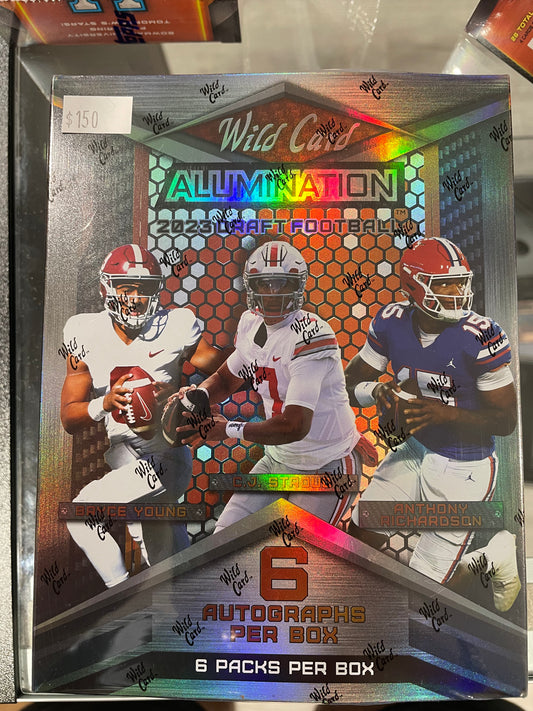 2023 Wild Card Alumination Draft Football Hobby Box