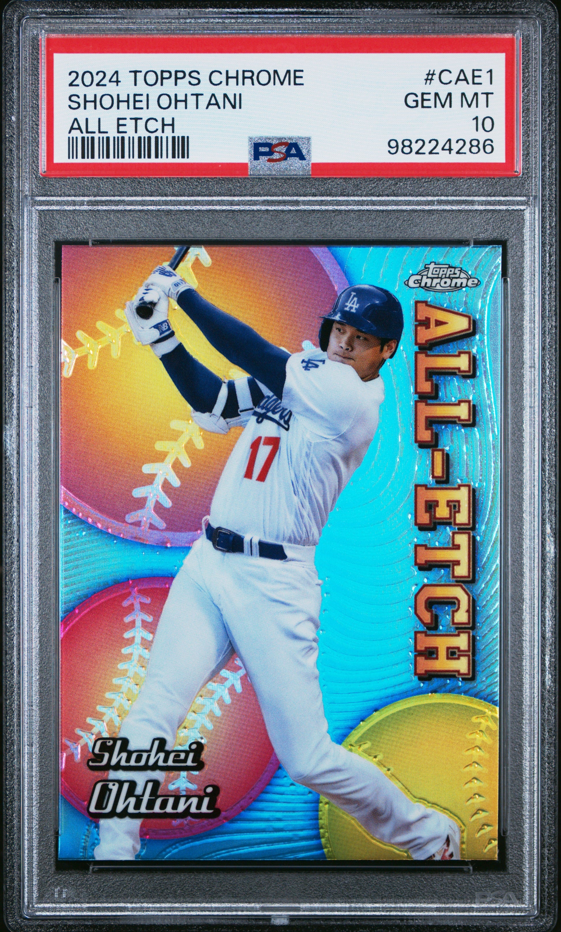 2024 TOPPS CHROME CHROME ALL ETCH SHOHEI OHTANI #CAE1 PSA 10