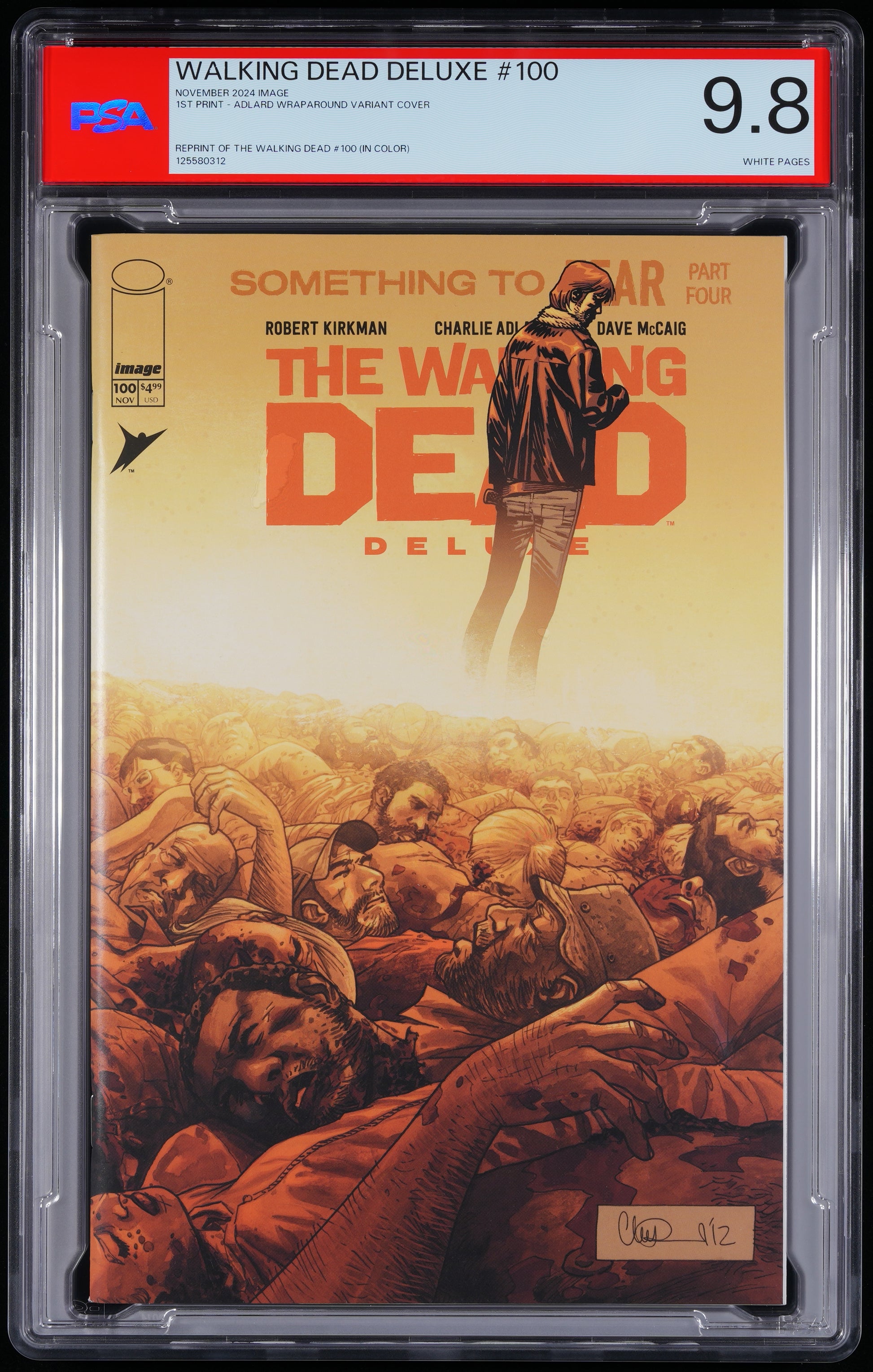 Image The Walking Dead Deluxe #100 1 WRAPAROUND COVER CHARLIE ADLARD VARIANT COVER