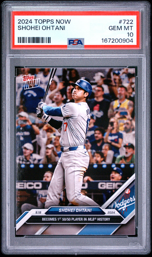 2024 TOPPS NOW SHOHEI OHTANI #722 PSA 10