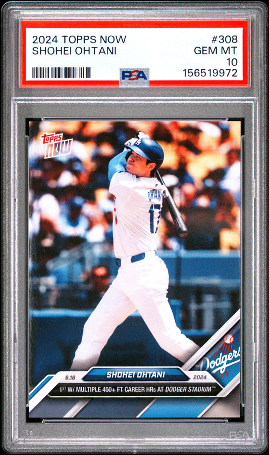 2024 TOPPS NOW SHOHEI OHTANI #308 PSA 10