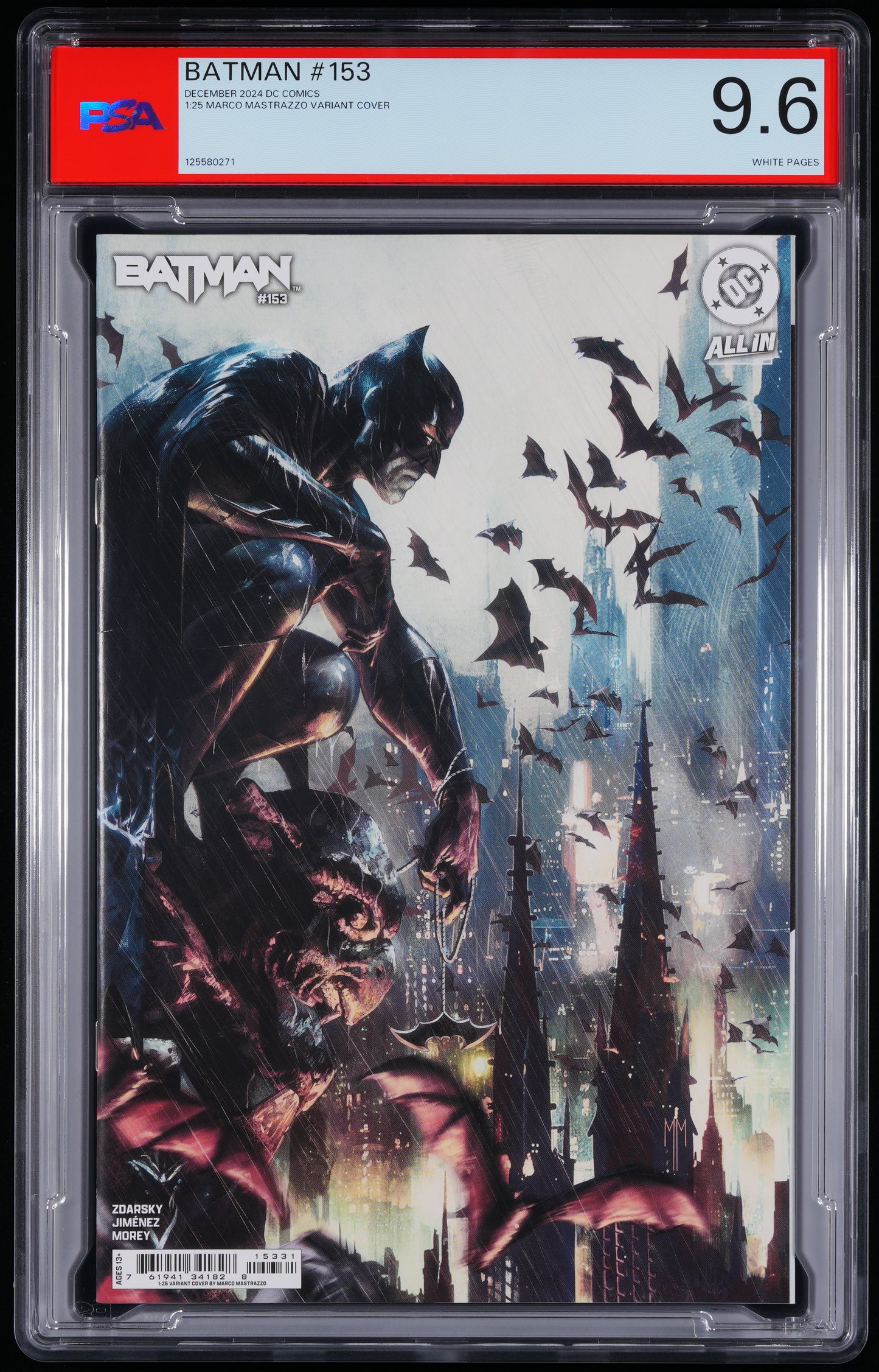 DC Comics Batman #153 NONE 1:25 MARCO MASTRAZZO VARIANT COVER