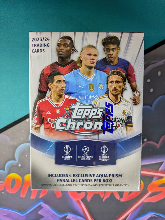 2023-24 Topps Chrome UEFA Soccer Blaster Box