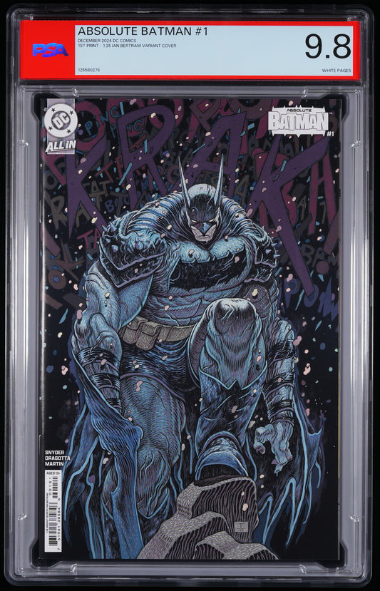 DC Comics Absolute Batman #1 1 1:25 IAN BERTRAM VARIANT COVER
