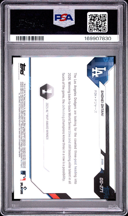 2026 TOPPS NOW ROAD TO OPENING DAY SHOHEI OHTANI #OD-271 ROAD/OPEN DAY-JAPAN EDITION PSA 10