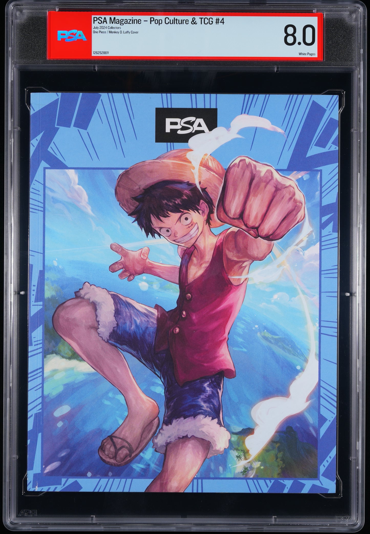 Collectors PSA Magazine Pop Culture & TCG #4 ONE PIECE/MONKEY D. LUFFY