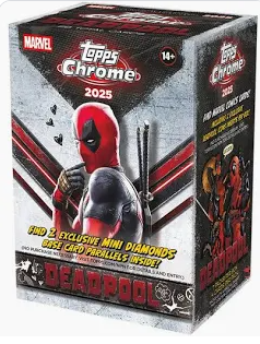 2025 Topps Marvel Chrome Deadpool Blaster Box