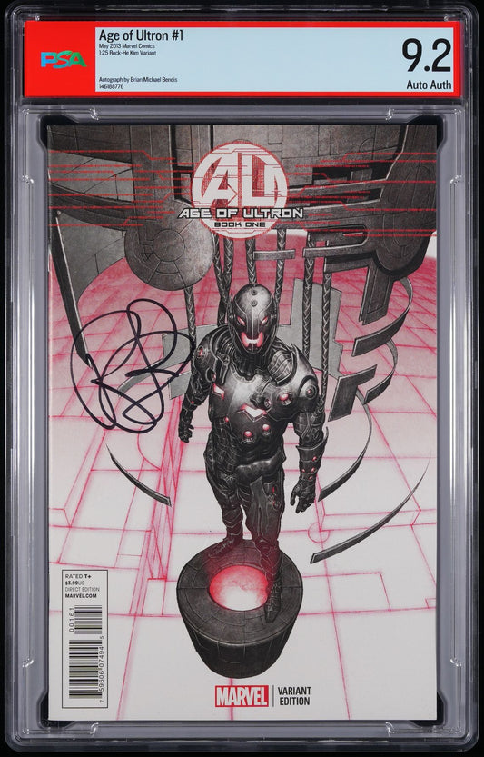 Marvel Comics Age of Ultron #1 2013 1:25 Rock-He Kim Variant PSA 9.2