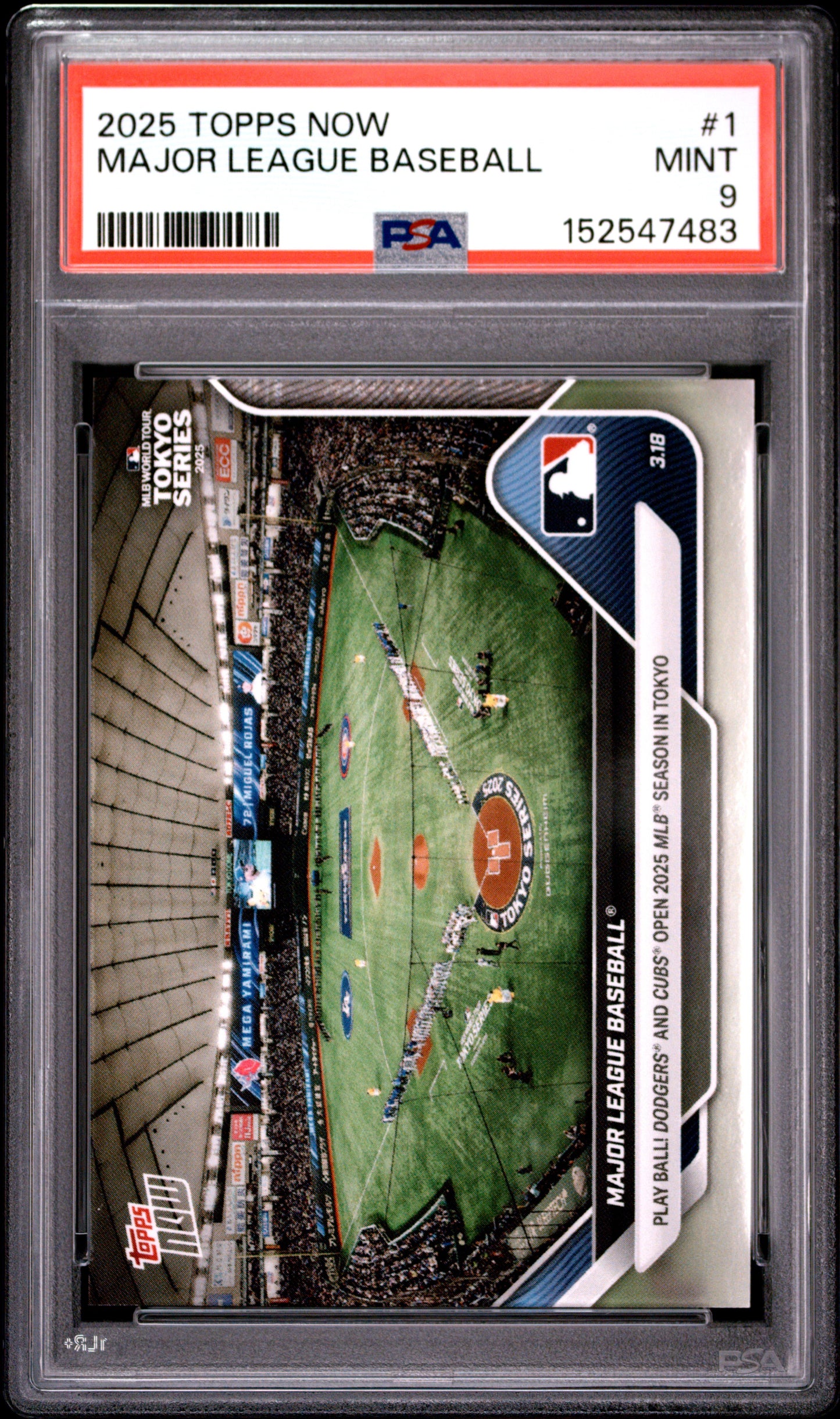 2025 TOPPS NOW MAJOR LEAGUE BASEBALL #1 PSA 9