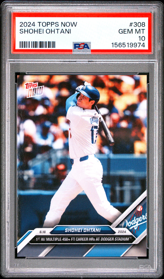 2024 TOPPS NOW SHOHEI OHTANI #308 PSA 10