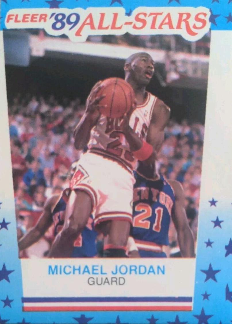 1989 1989 Fleer Sticker Basketball Michael Jordan #3 Base BGS 5