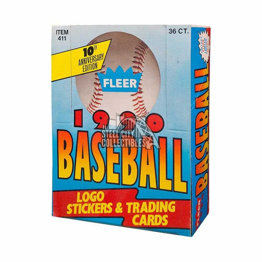 1990 Fleer Baseball Cards Wax Box with 36 packs
