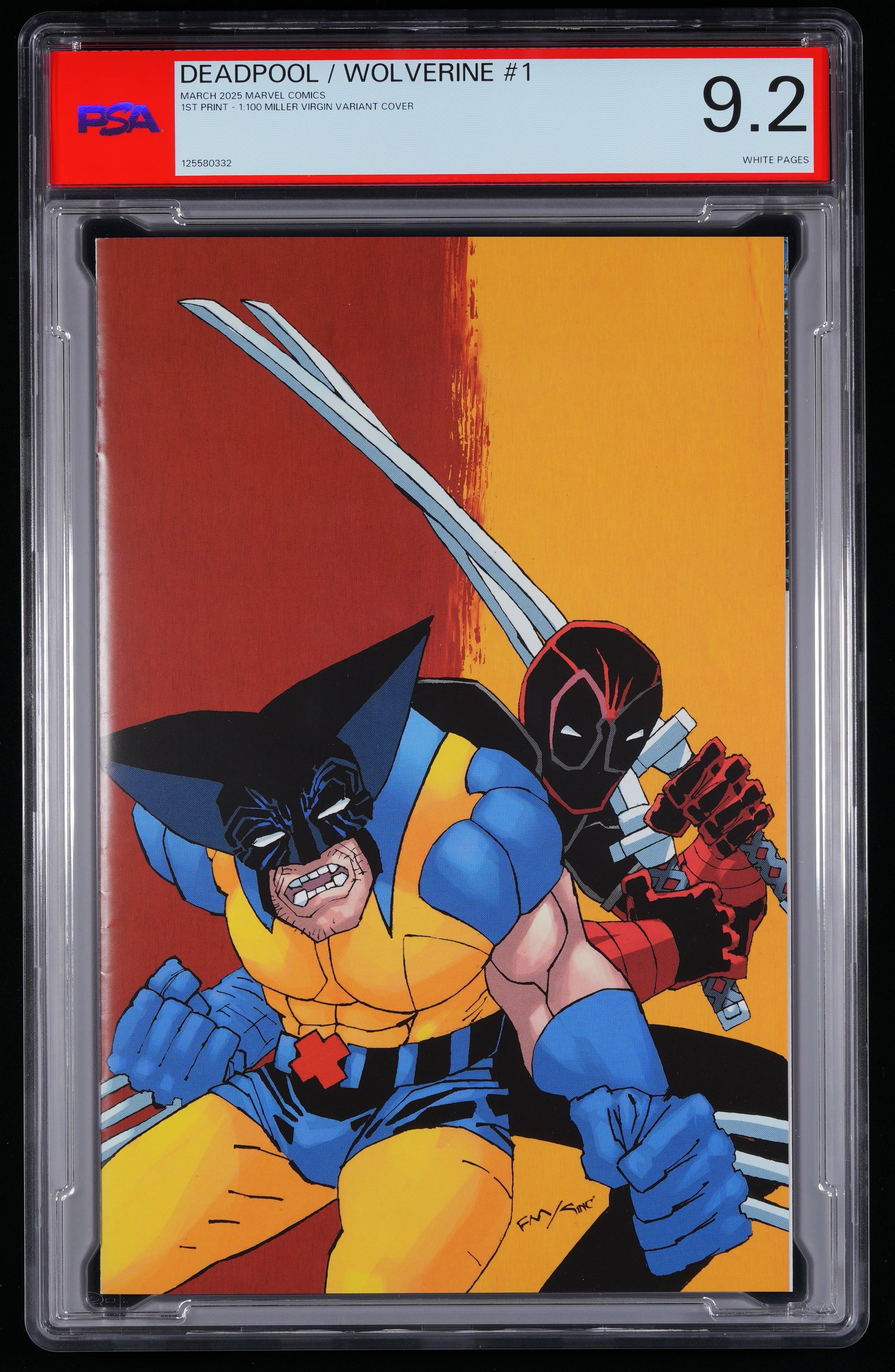 Marvel Comics Deadpool/Wolverine #1 1 VIRGIN 1:100 FRANK MILLER VARIANT COVER
